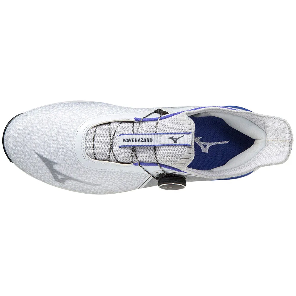 Mizuno Wave Hazard Boa Spikeless Waterproof Shoes - White/Blue