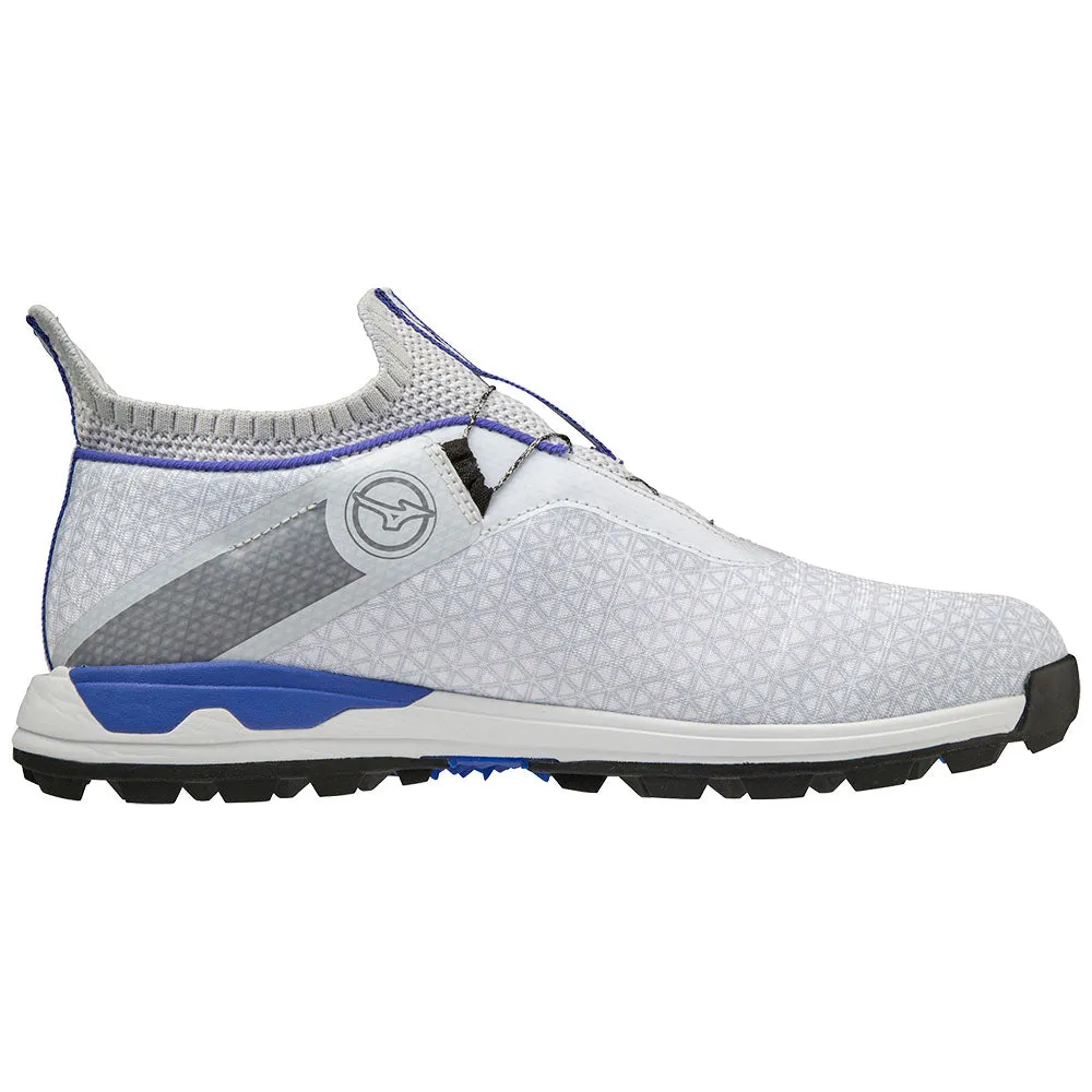Mizuno Wave Hazard Boa Spikeless Waterproof Shoes - White/Blue