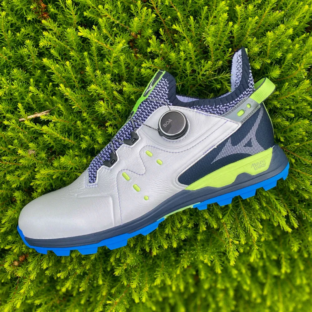 Mizuno Wave Hazard Pro Boa Waterproof Spikeless Shoes - White/Neo Lime