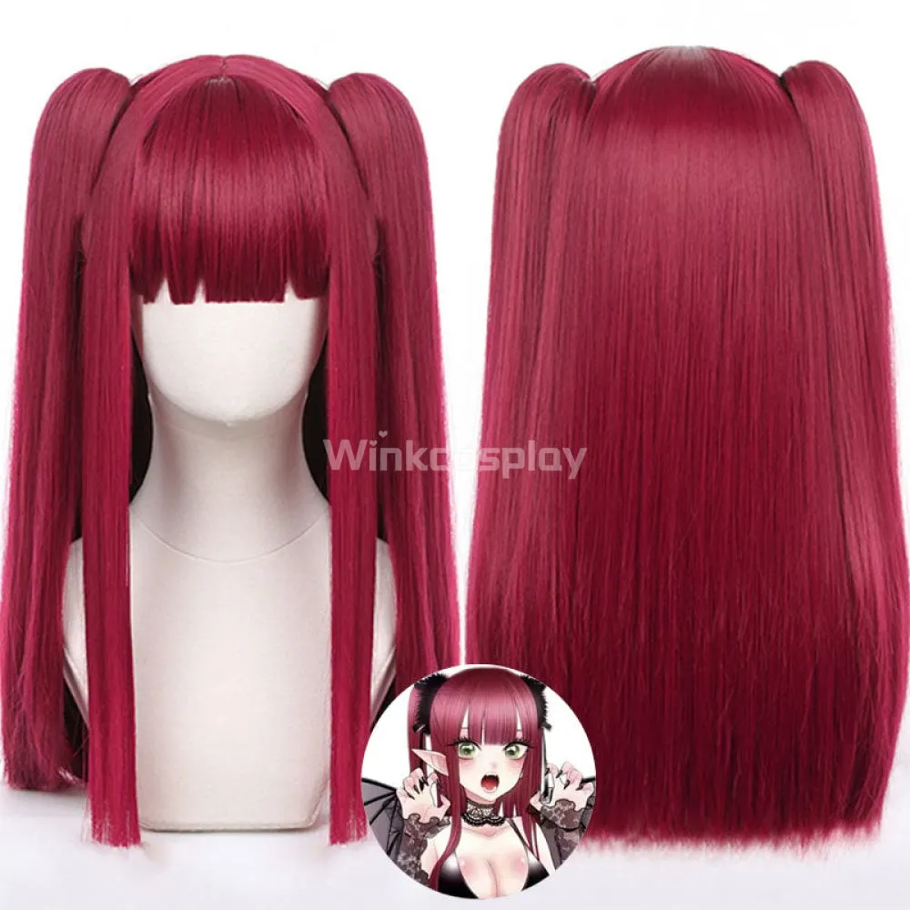 My Dress-Up Darling Sono Bisque Doll Wa Koi Wo Suru Kitagawa Marin Little Devil Halloween Red Cosplay Wig