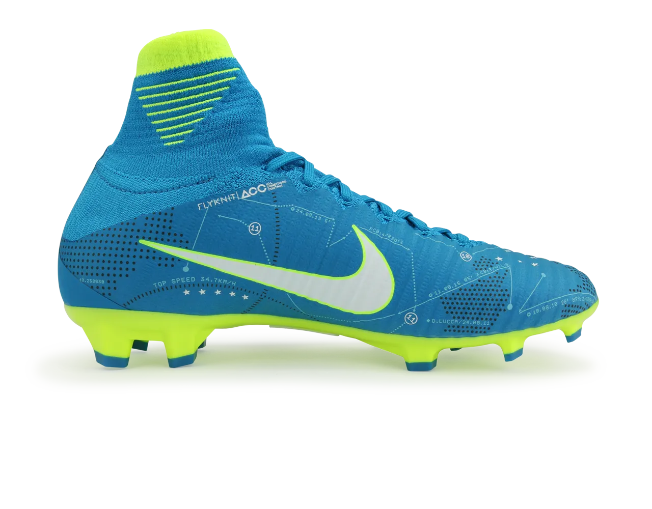 Nike Kids Mercurial Superfly DF Neymar Jr FG Blue Orbit/White