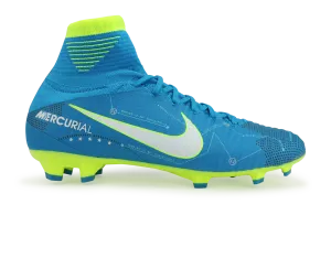 Nike Kids Mercurial Superfly DF Neymar Jr FG Blue Orbit/White