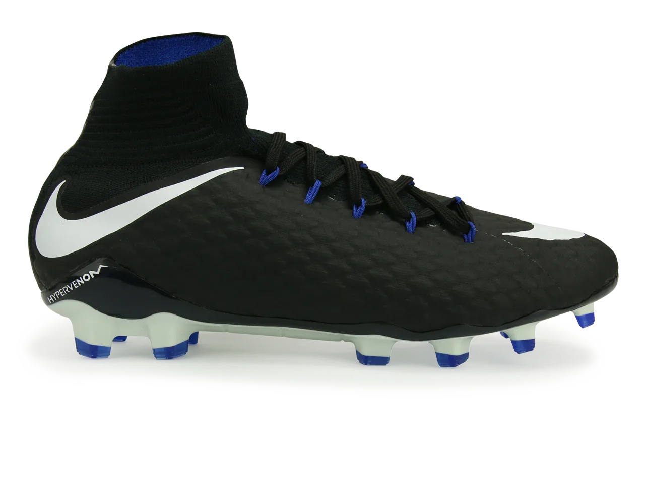 Nike Men's Hypervenom Phatal III Dynamic Fit FG Black/White/Game Royal