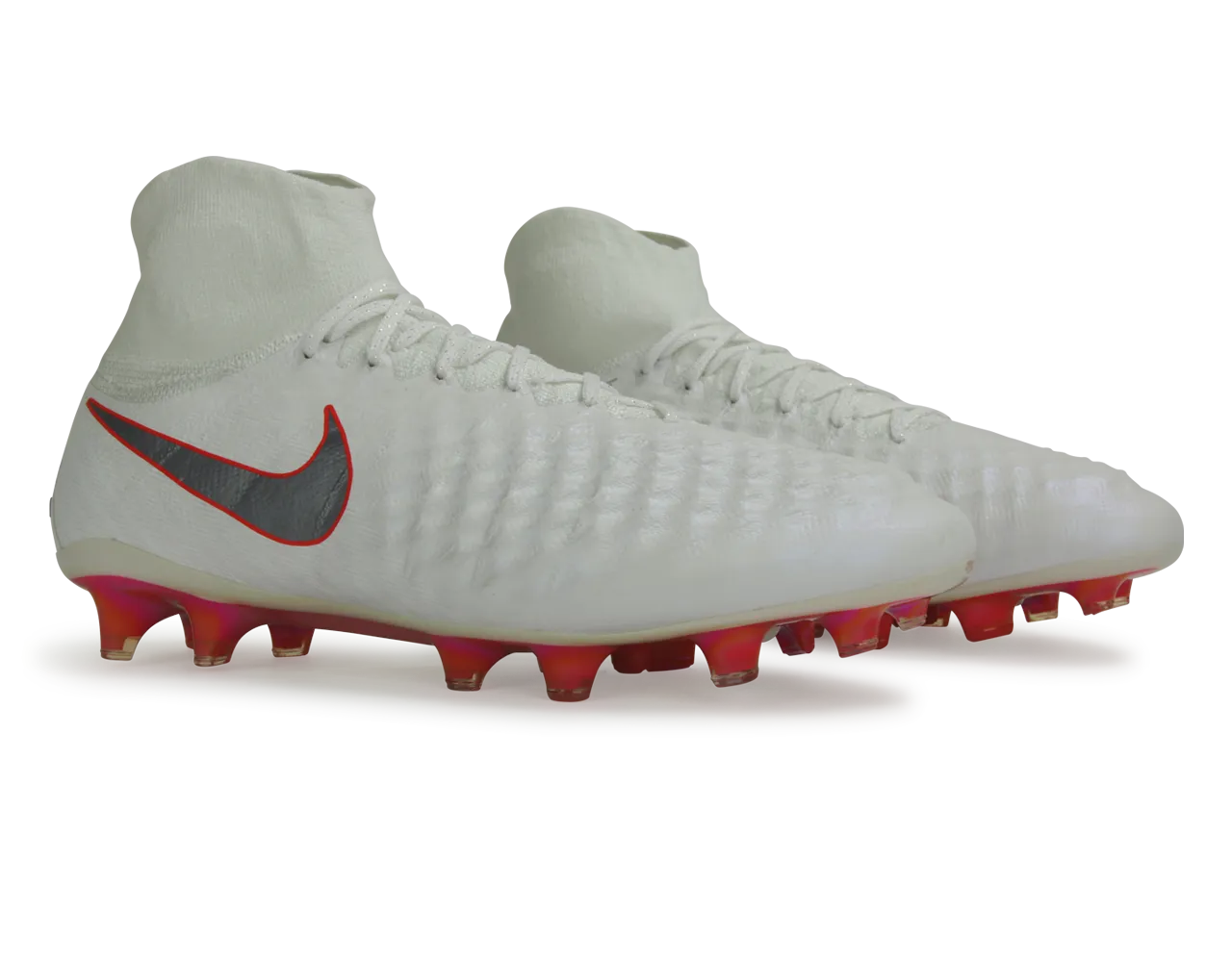 Nike Men's Magista Obra 2 Elite DF FG White/Metalic Cool Grey/Light Crimson