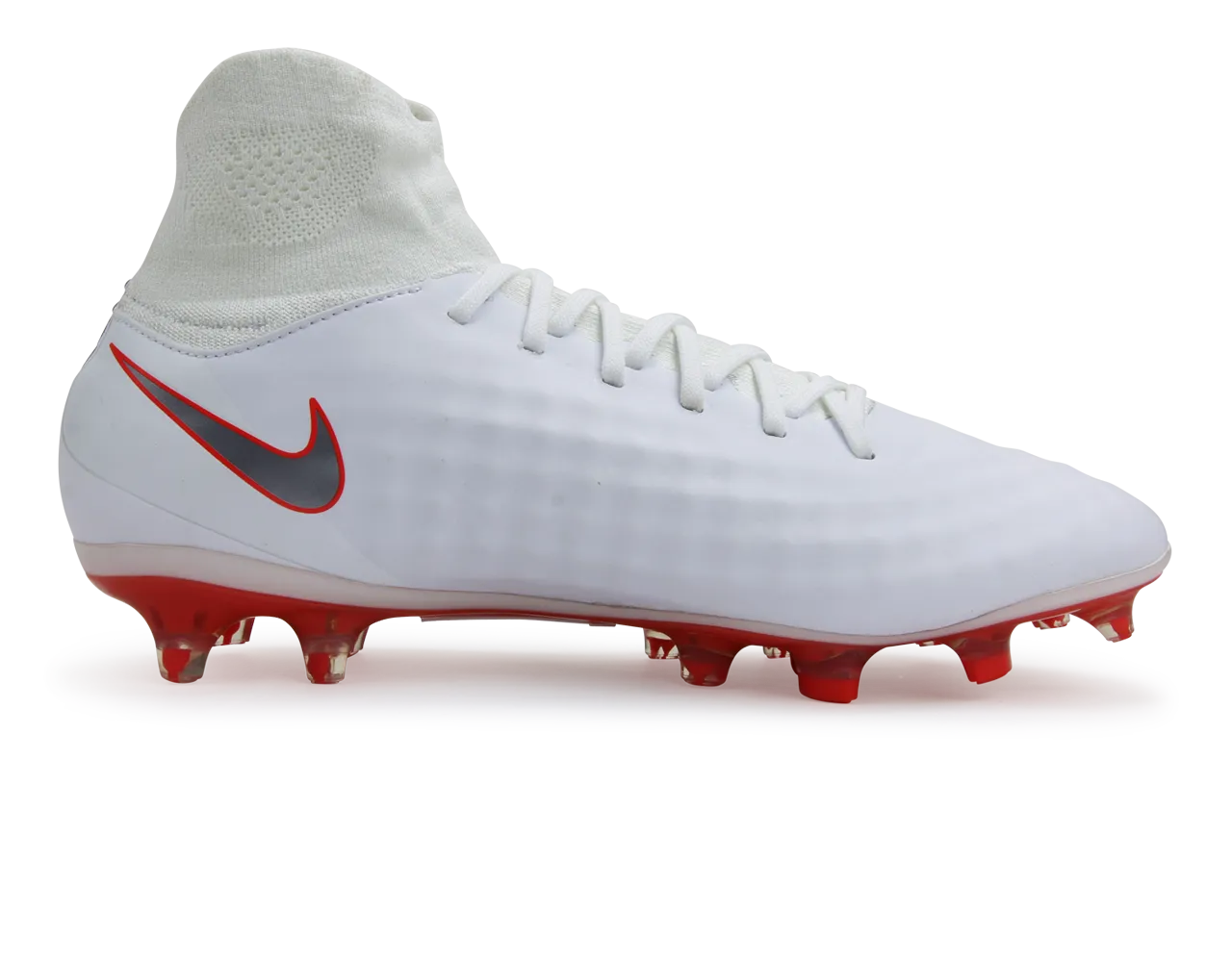 Nike Men's Magista Obra 2 Pro DF FG Dark White/Metallic Cool Grey/Light Crimson