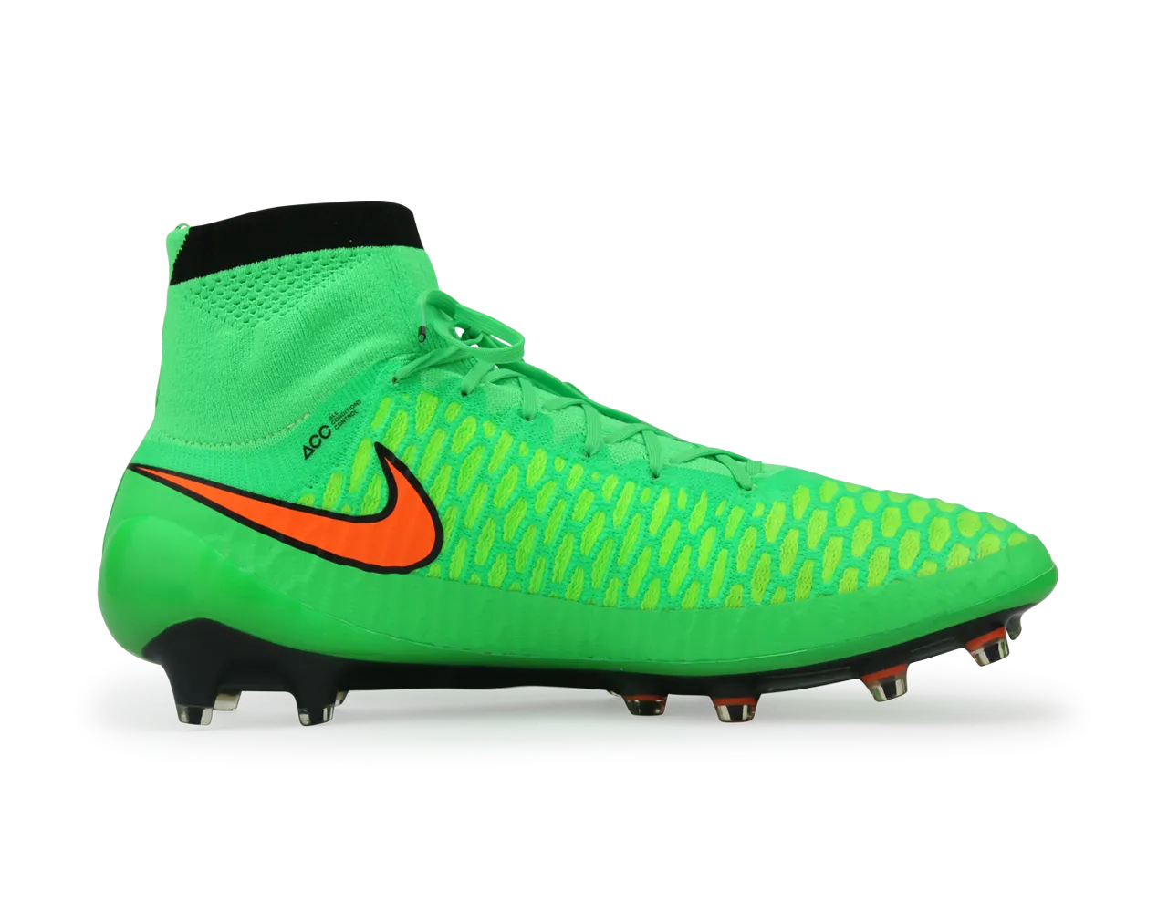 Nike Men's Magista Obra FG Posion Green/Total Orange/Flash Lime