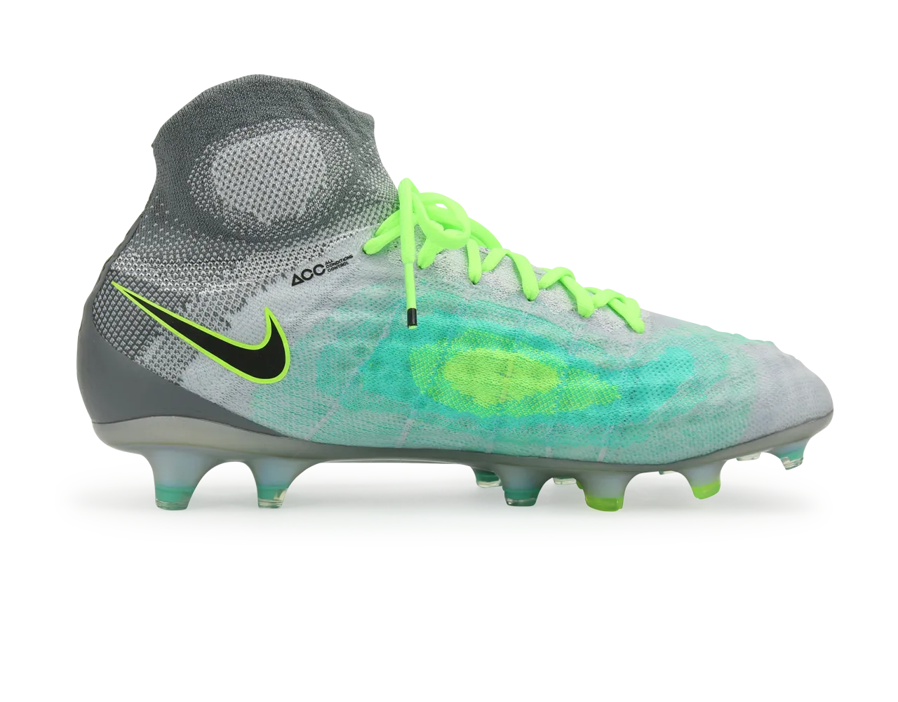 Nike Men's Magista Obra II FG Pure Platinum/Black/Ghost Green
