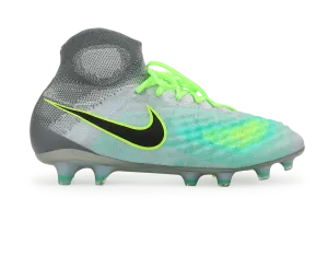 Nike Men's Magista Obra II FG Pure Platinum/Black/Ghost Green