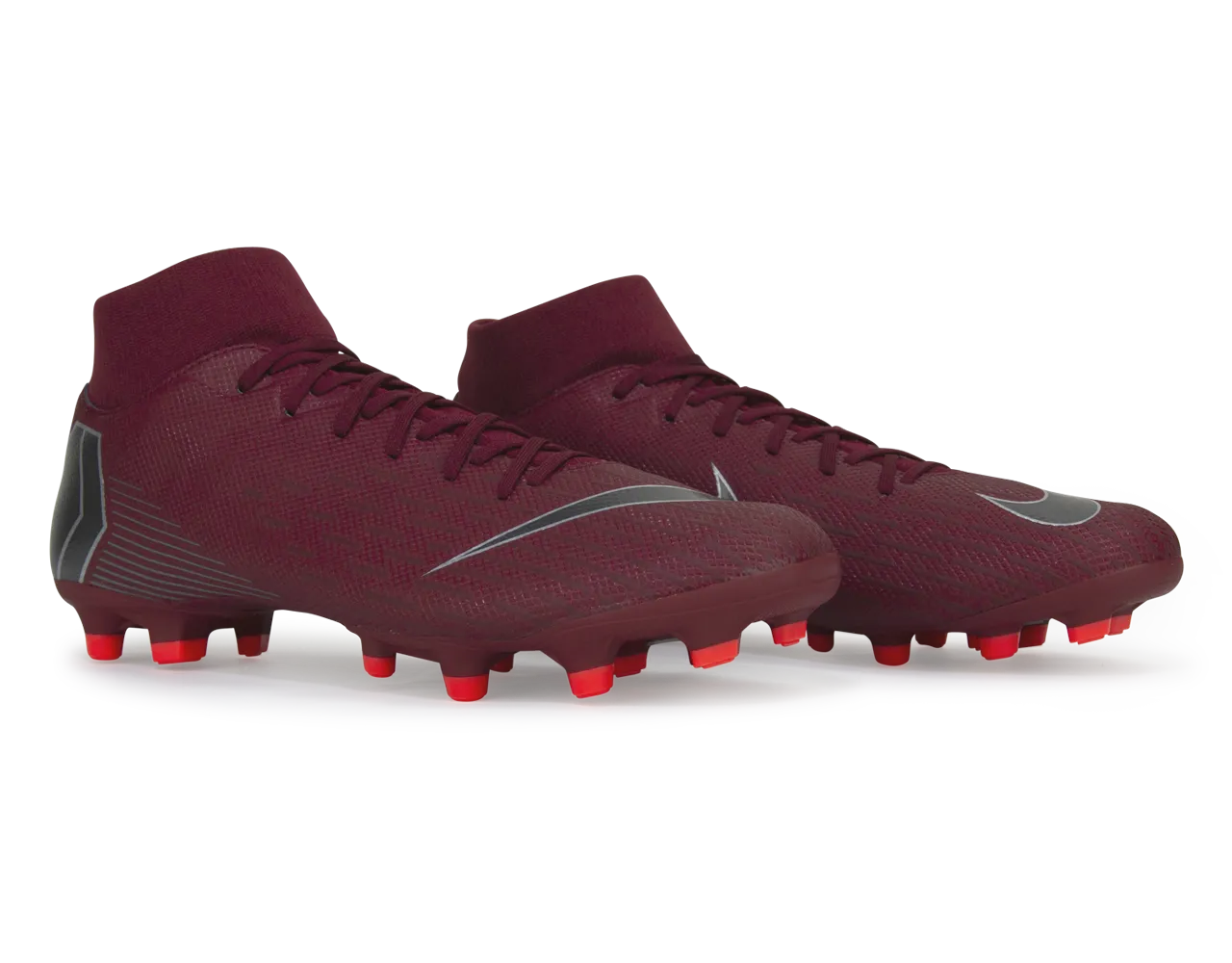 Nike Men's Mercurial Superfly 6 Academy FG/MG Team Red/Metallic Dark Grey