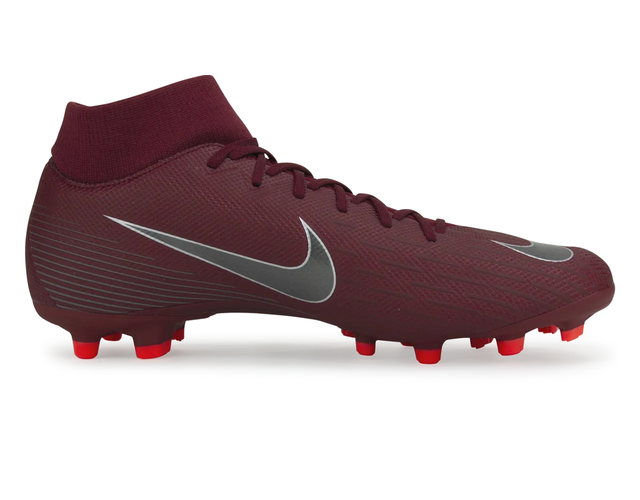 Nike Men's Mercurial Superfly 6 Academy FG/MG Team Red/Metallic Dark Grey