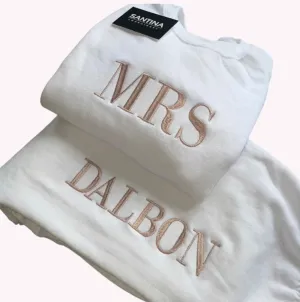 Personalized Bride and Wifey Embroidered Tracksuit
