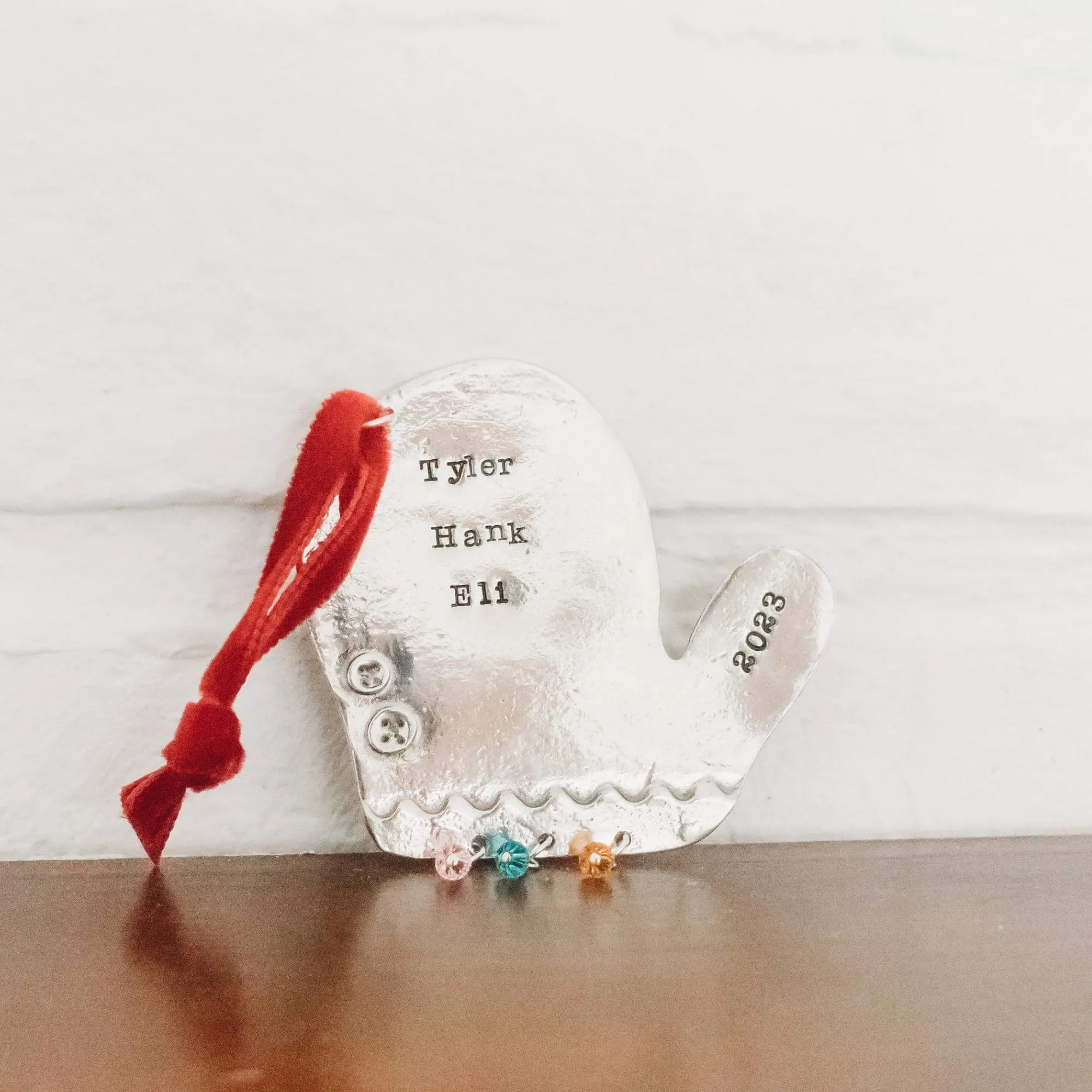 Personalized Mitten Christmas Ornament *Limited Edition*