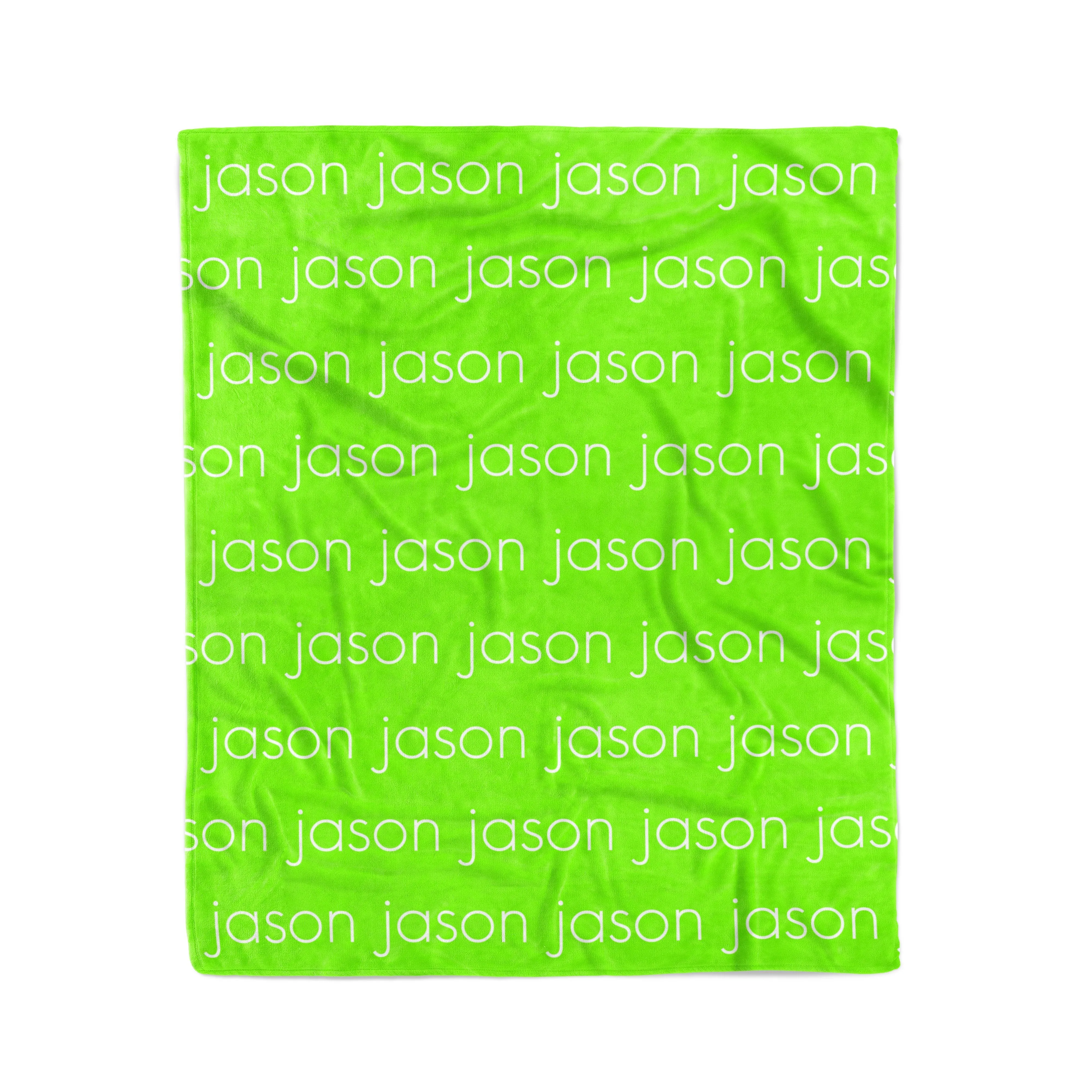 PERSONALIZED PET NAME BLANKET - LIGHT (ALL COLOR OPTIONS)
