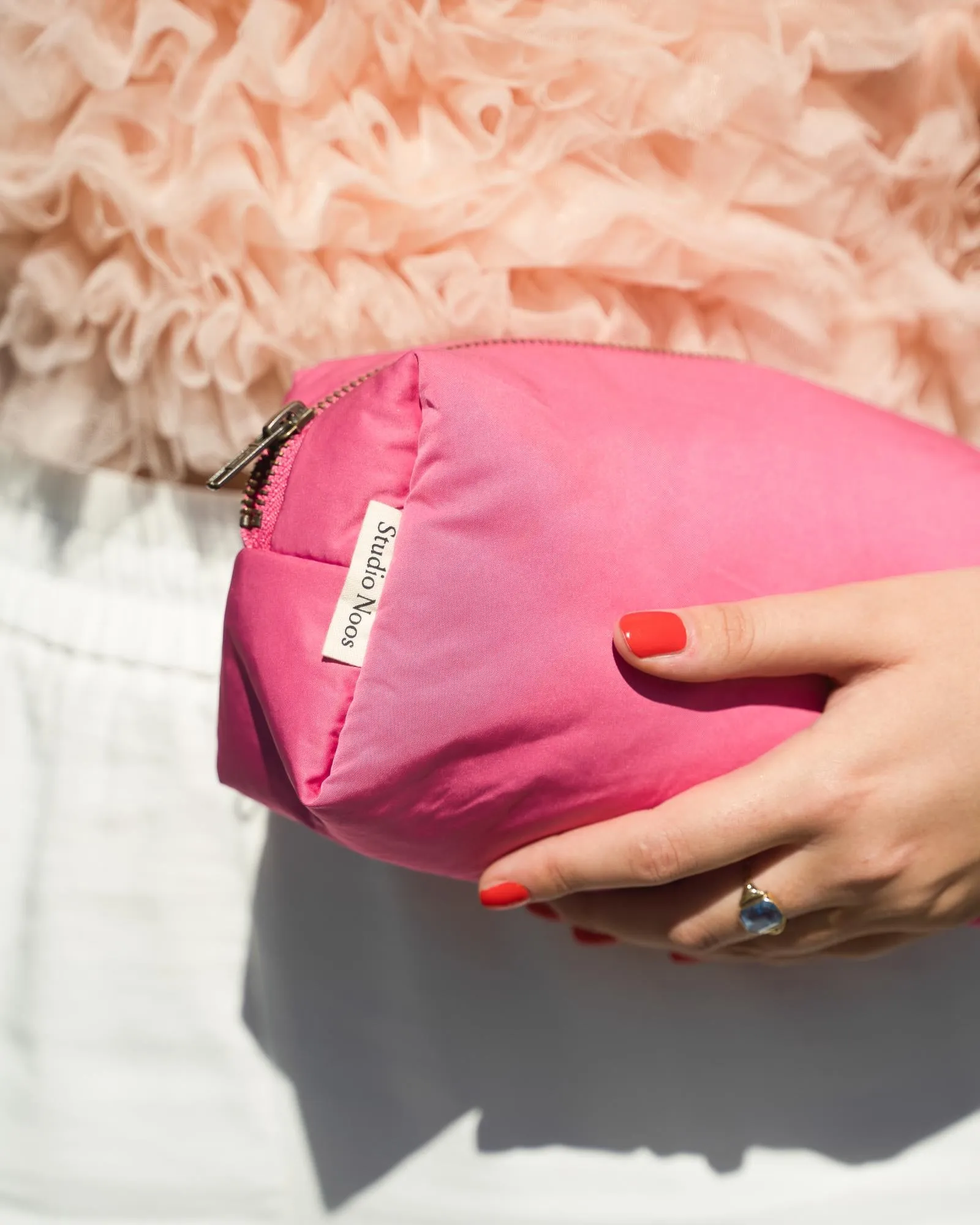 Pink Puffy Pouch