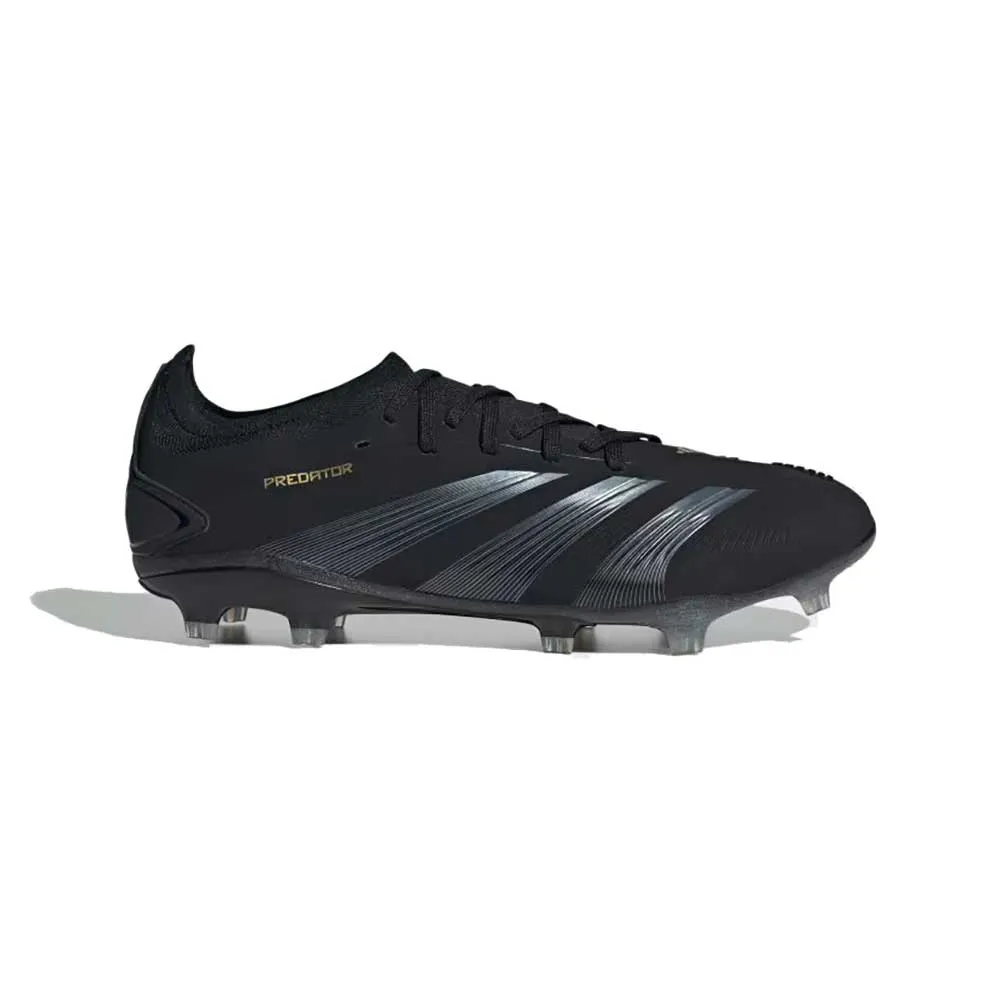 Predator Pro FG Soccer Cleats - Core Black/Carbon/Gold Metallic - Regular (D)