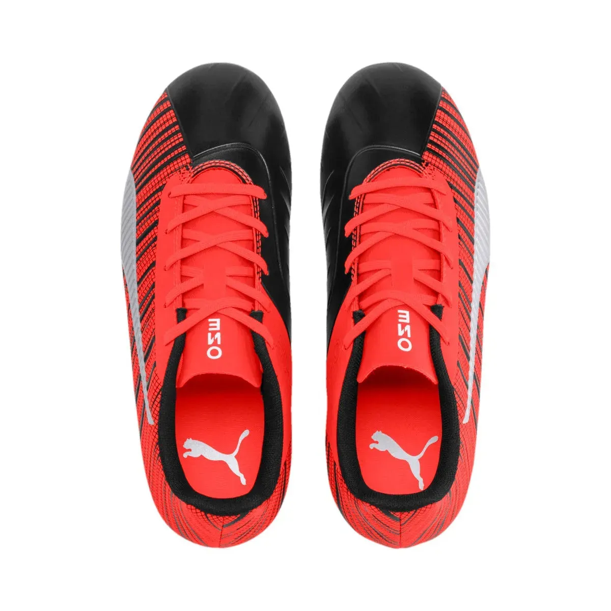Puma JR ONE 5.4 FG - Silver-Red