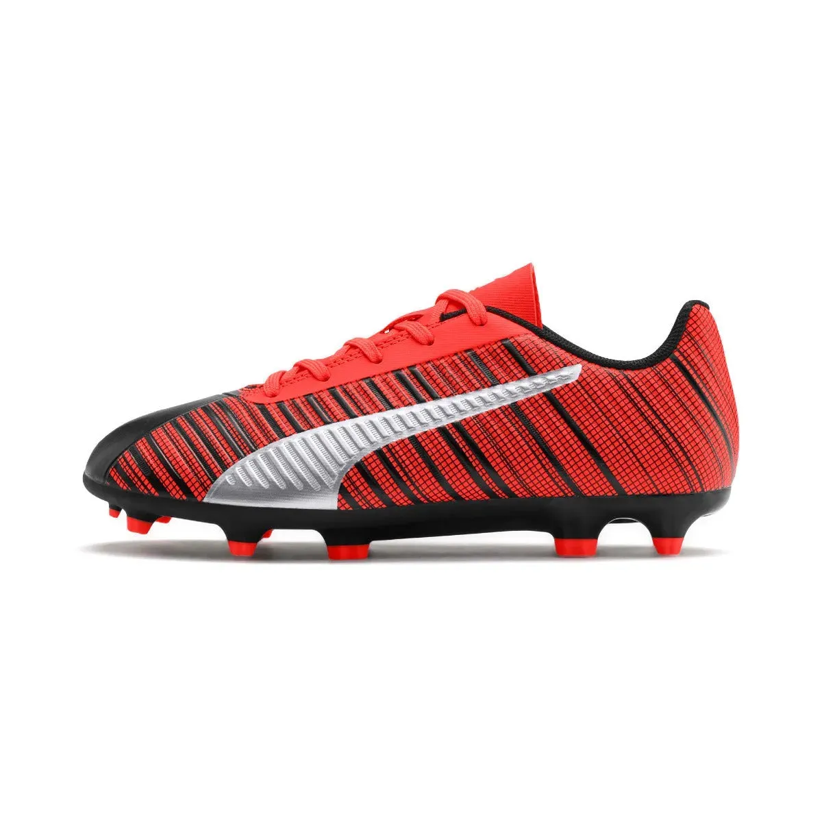 Puma JR ONE 5.4 FG - Silver-Red
