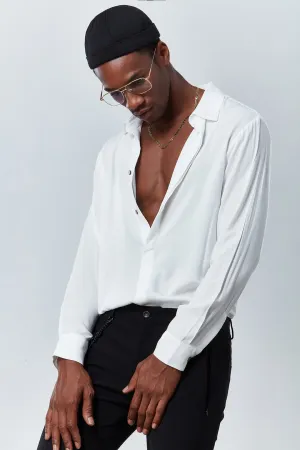 Pure White Long Sleeve Shirt - Dear Deer