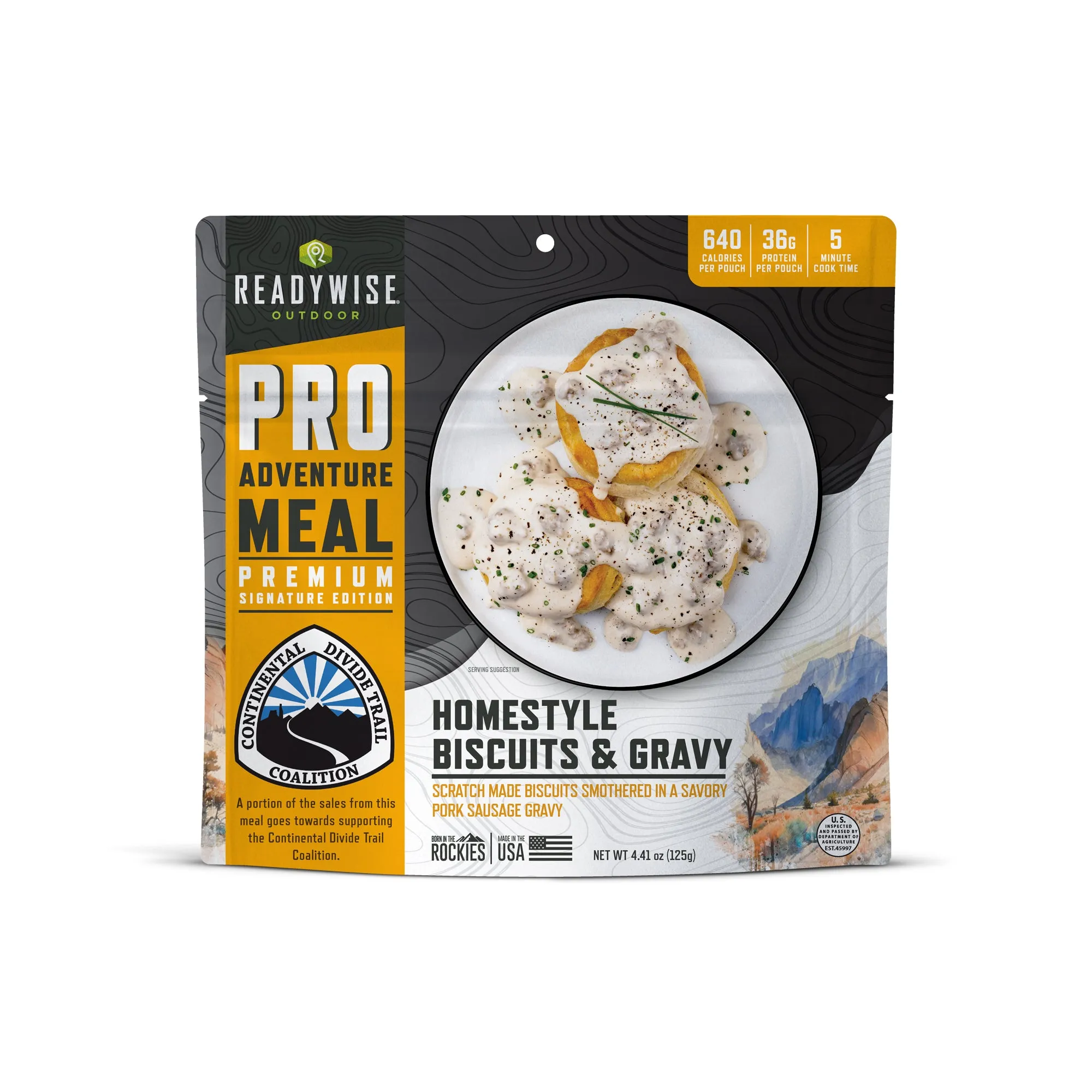ReadyWise - Pro Adventure Meal Homestyle Biscuits & Gravy with Sausage - 6 Pack