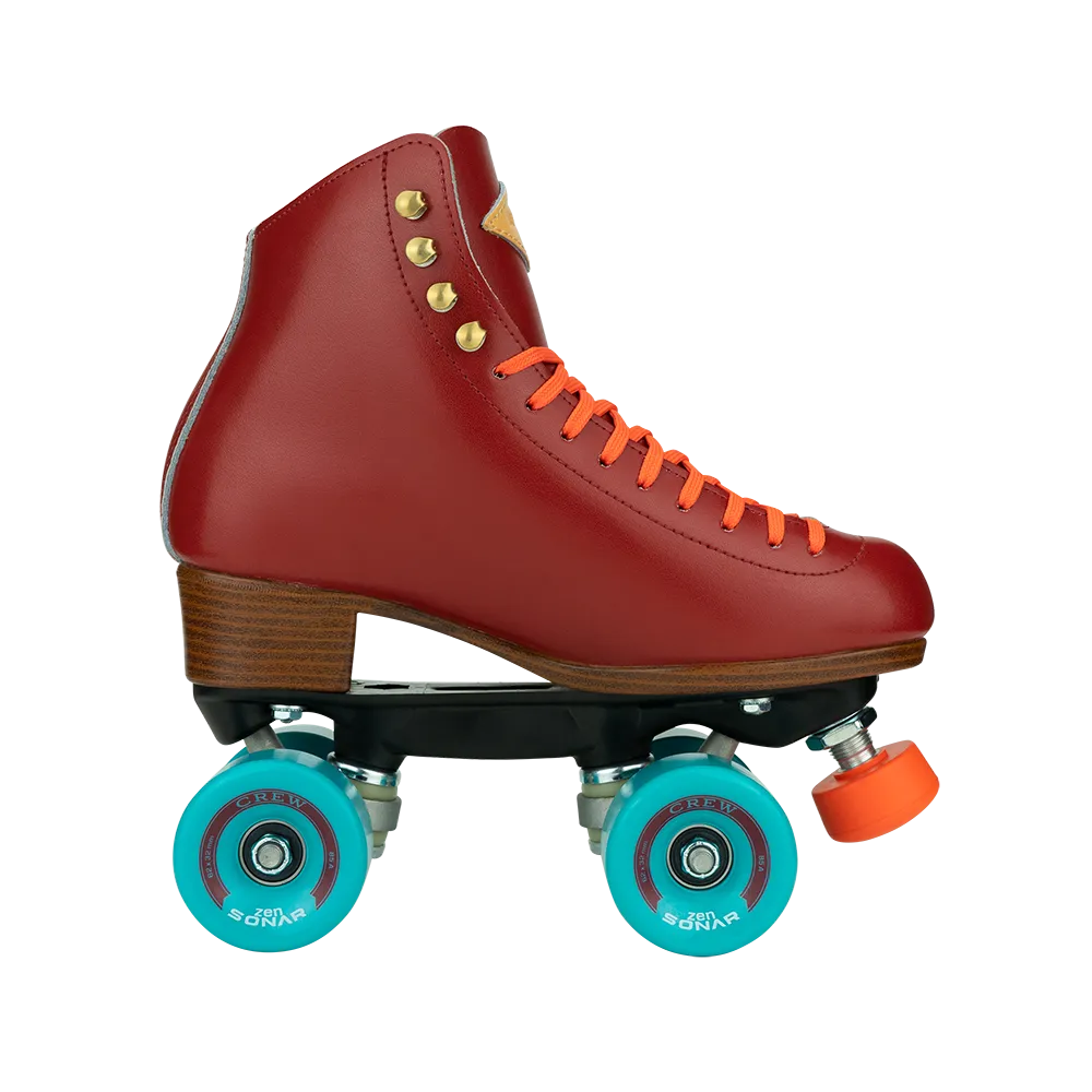 Riedell Crew Med Crimson Roller Skates
