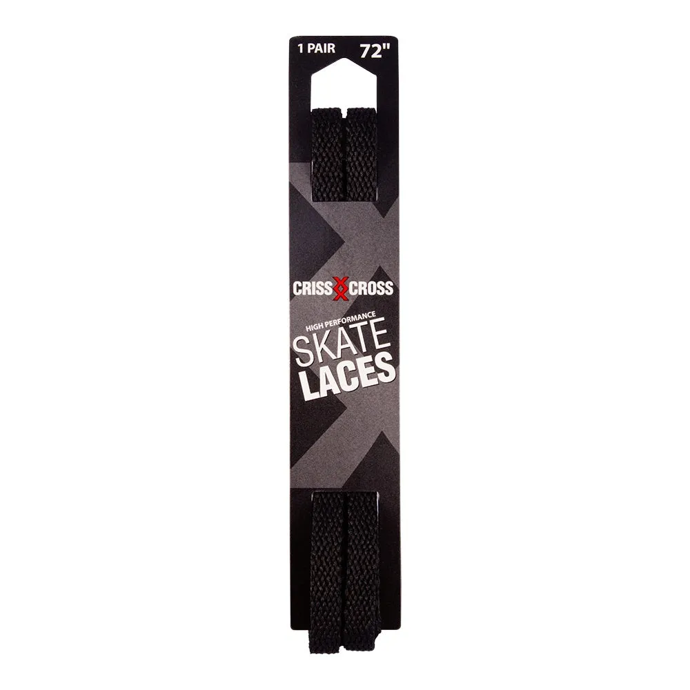 Riedell Criss Cross Skate Laces Skinny 3/8" Width - Black