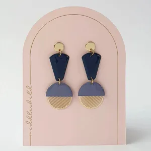 ROLLERWAY EARRINGS - NAVY