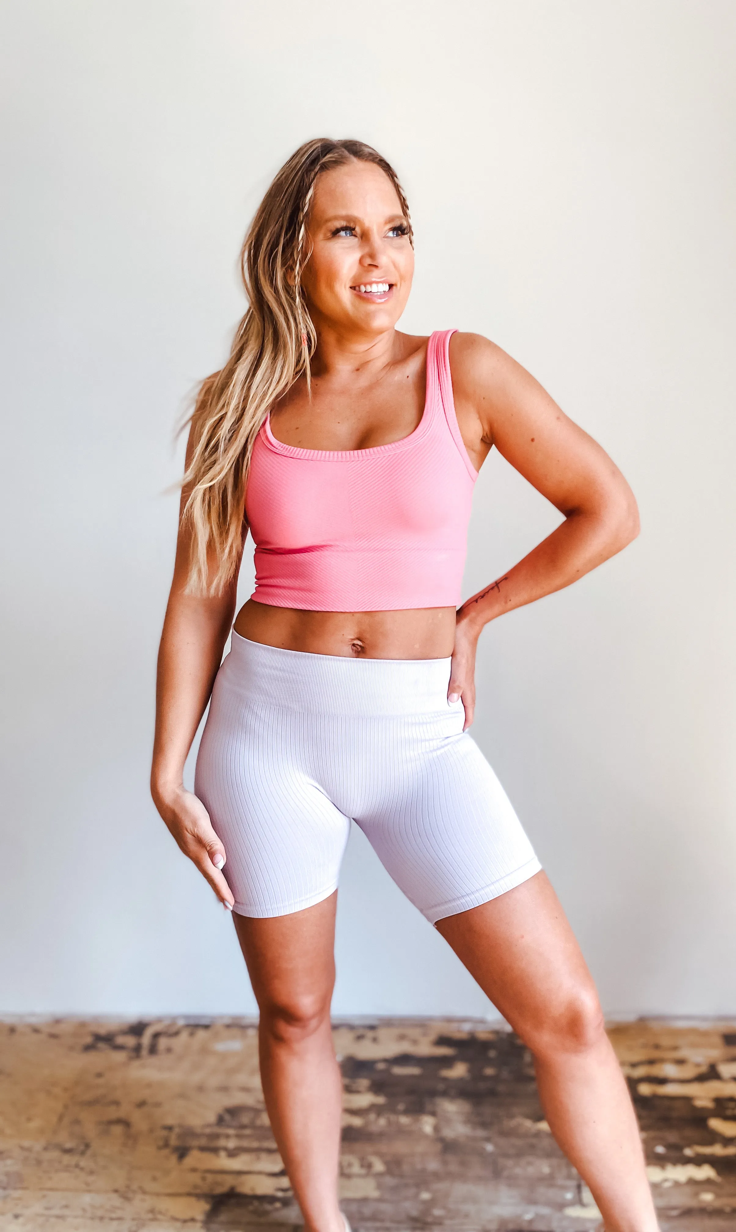 Seeking Sun Ribbed Cropped Top