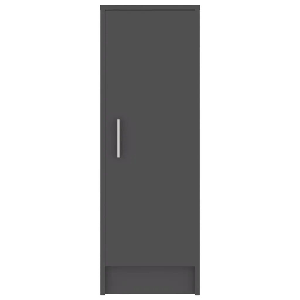 Shoe Cabinet Grey 32x35x92 cm Chipboard