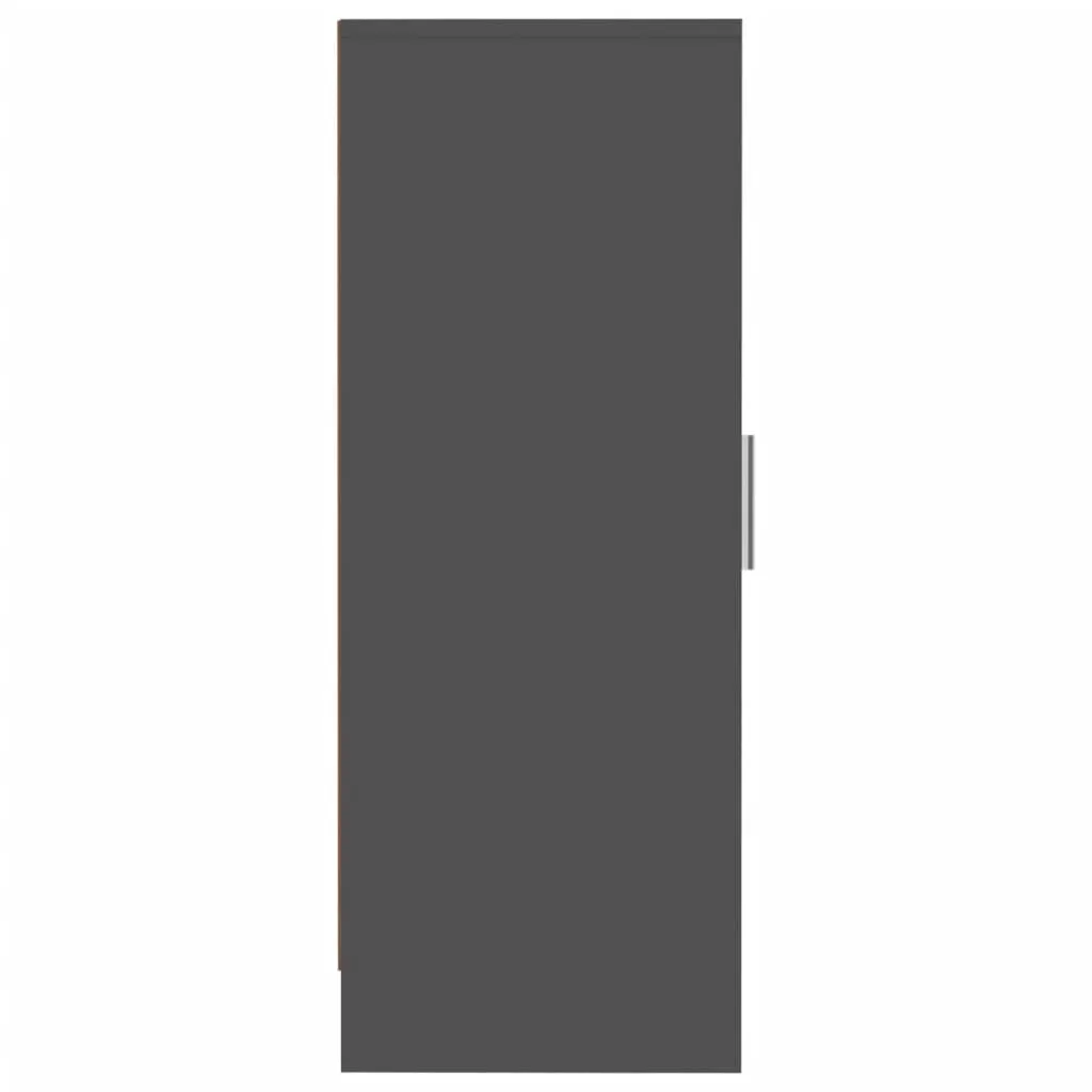 Shoe Cabinet Grey 32x35x92 cm Chipboard
