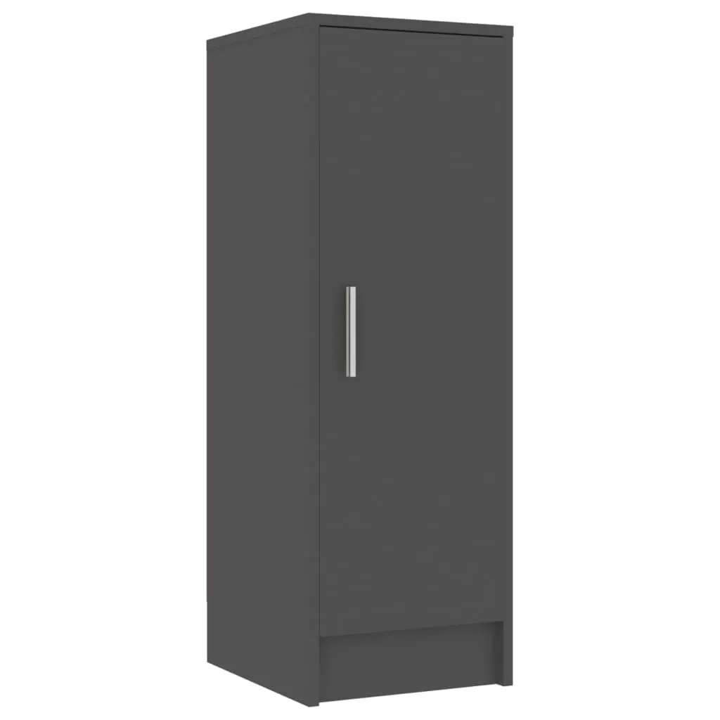 Shoe Cabinet Grey 32x35x92 cm Chipboard