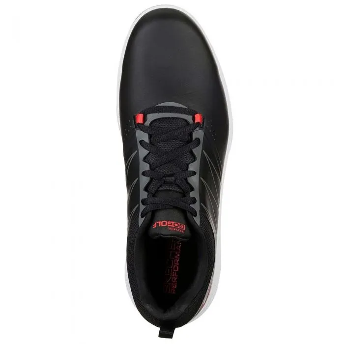Skechers Go Golf Torque Spiked Waterproof Shoes - Black/Red