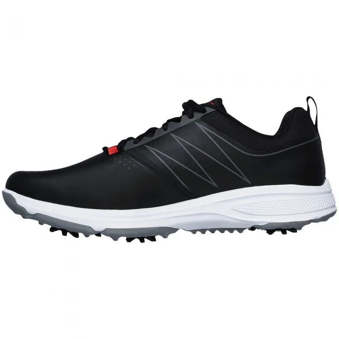 Skechers Go Golf Torque Spiked Waterproof Shoes - Black/Red