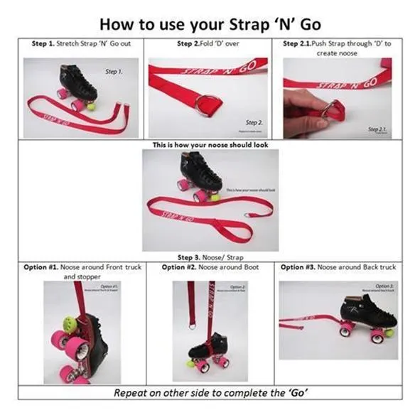 Strap N Go Skate Strap Glitter