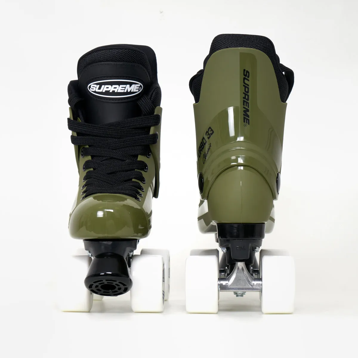 Supreme Turbo 33 Roller Skates (Bauer replacement) - Complete With Airwaves White Wheels