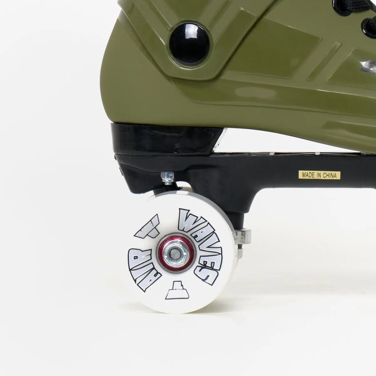Supreme Turbo 33 Roller Skates (Bauer replacement) - Complete With Airwaves White Wheels