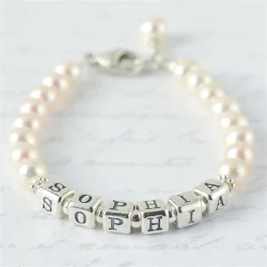 Sweet Pearl Name Bracelet
