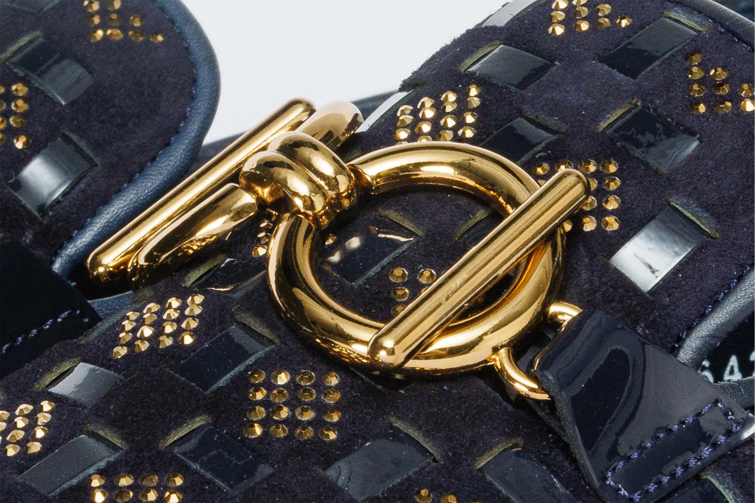 The Vicino Shoe Navy Blue Bit Dress Loafer Men Shoe