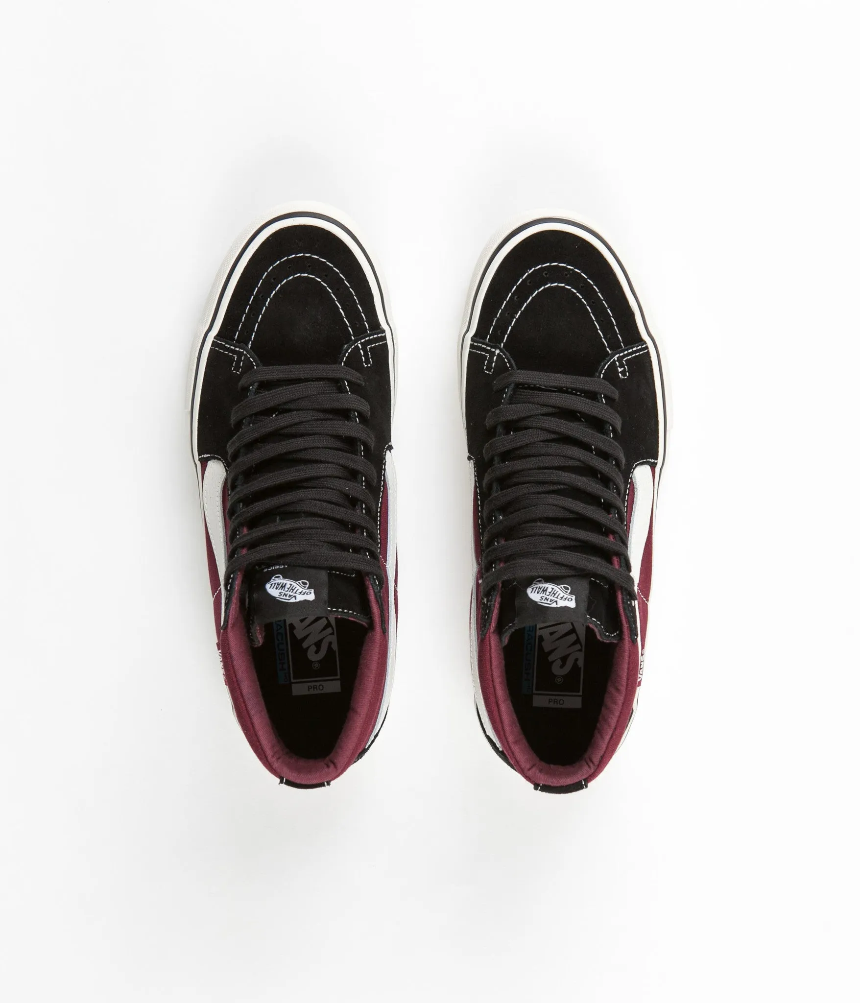 Vans Sk8-Hi Pro Shoes - Black / Port