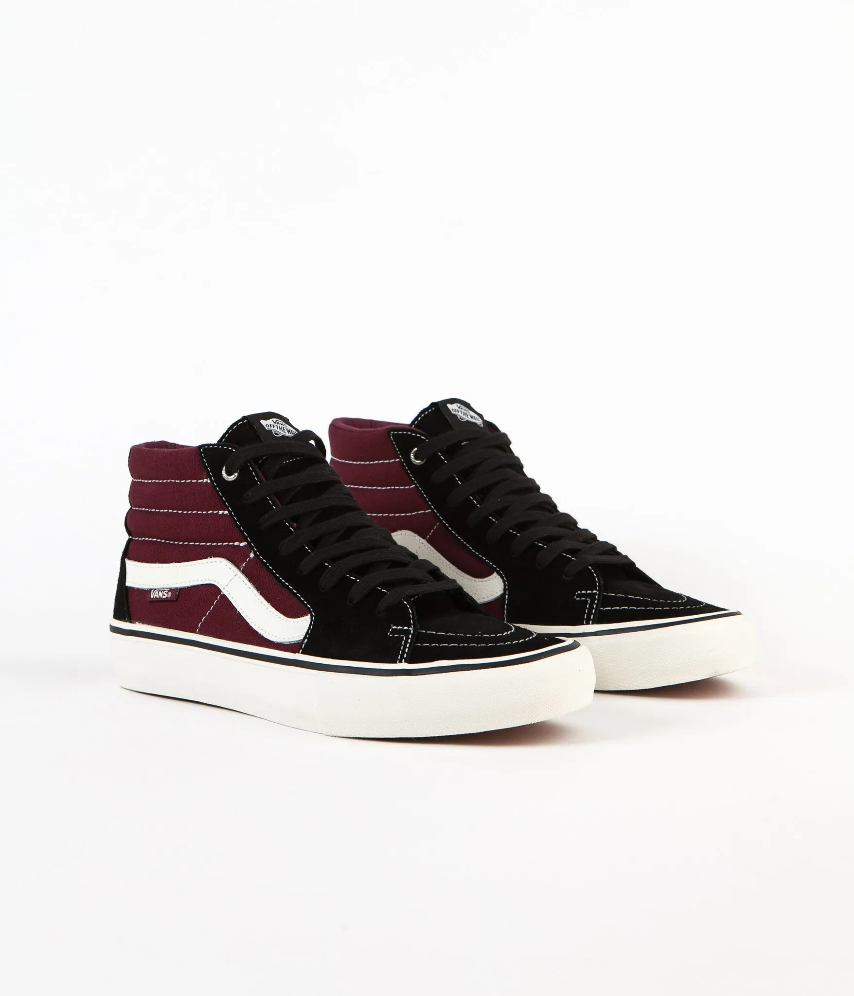 Vans Sk8-Hi Pro Shoes - Black / Port