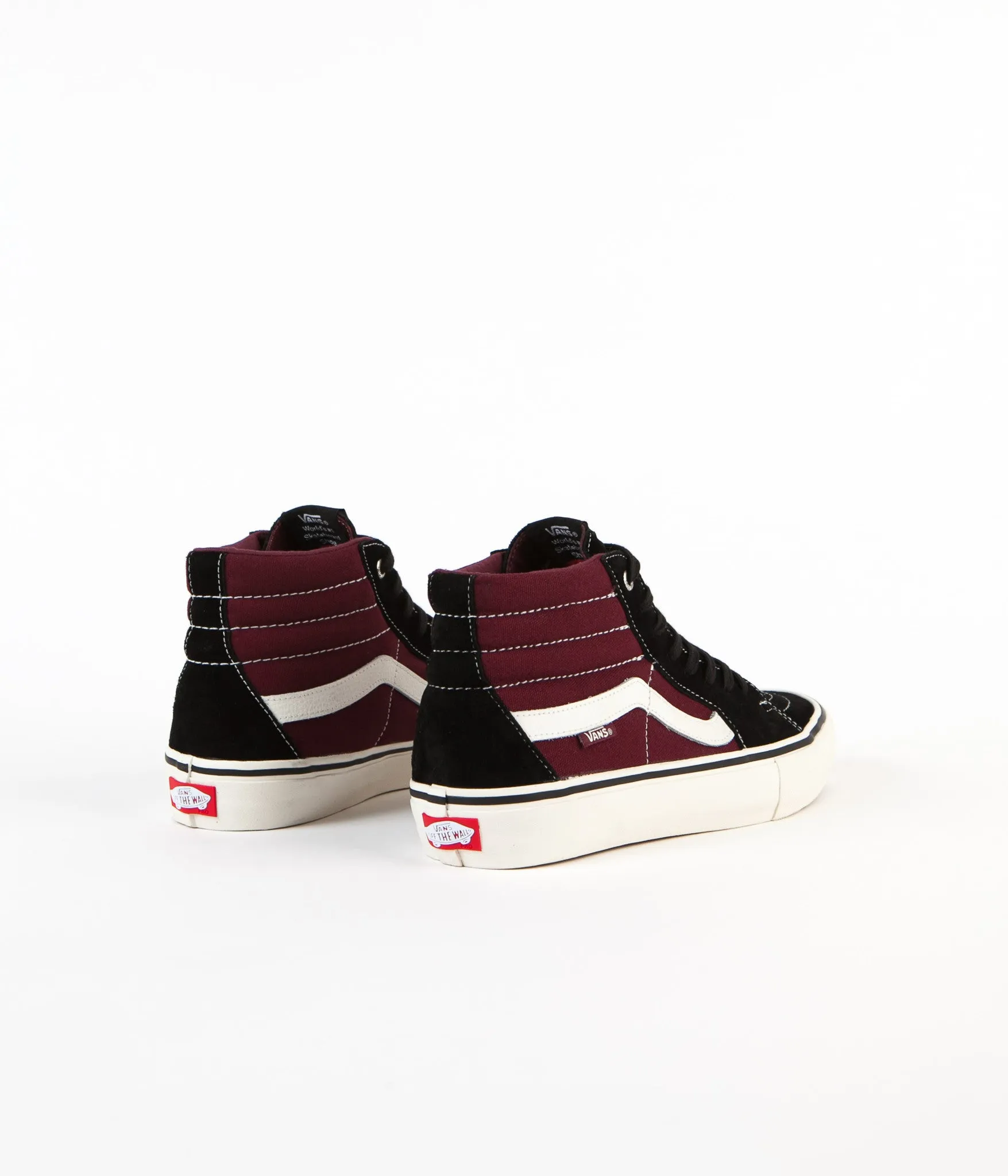 Vans Sk8-Hi Pro Shoes - Black / Port
