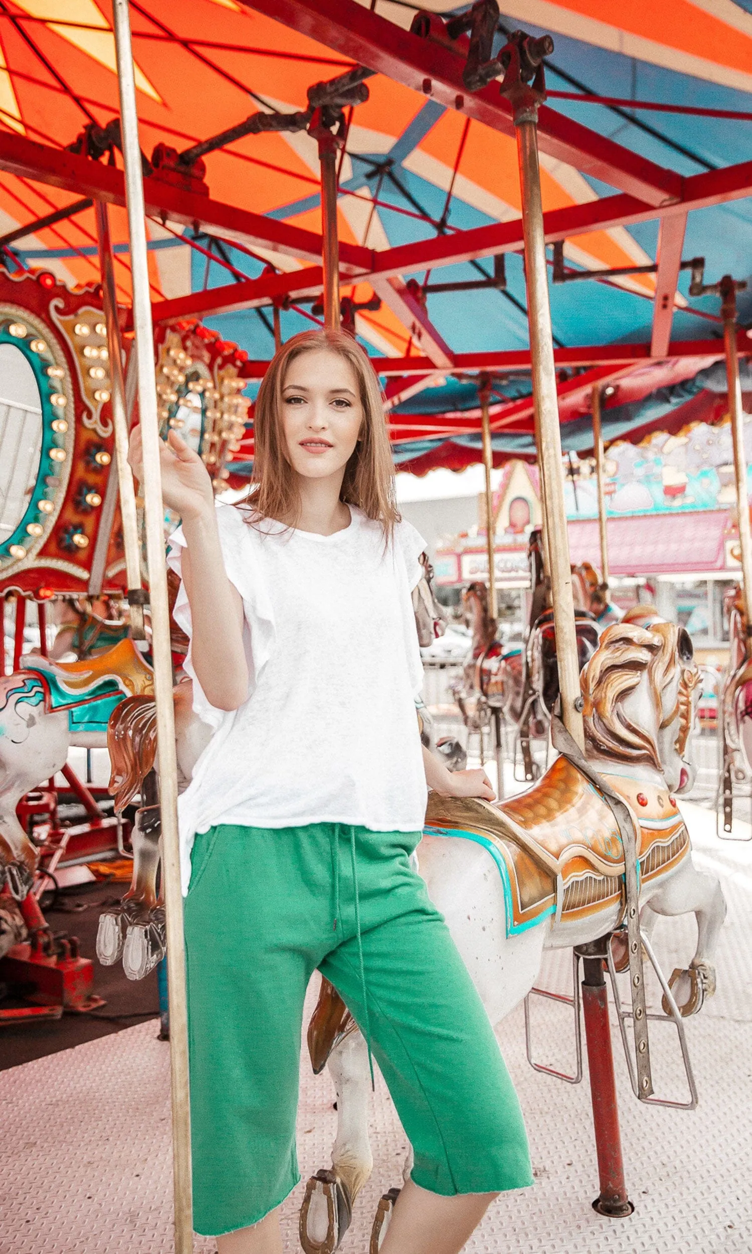 Velvet by Graham & Spencer Natalie French Terry Long Shorts