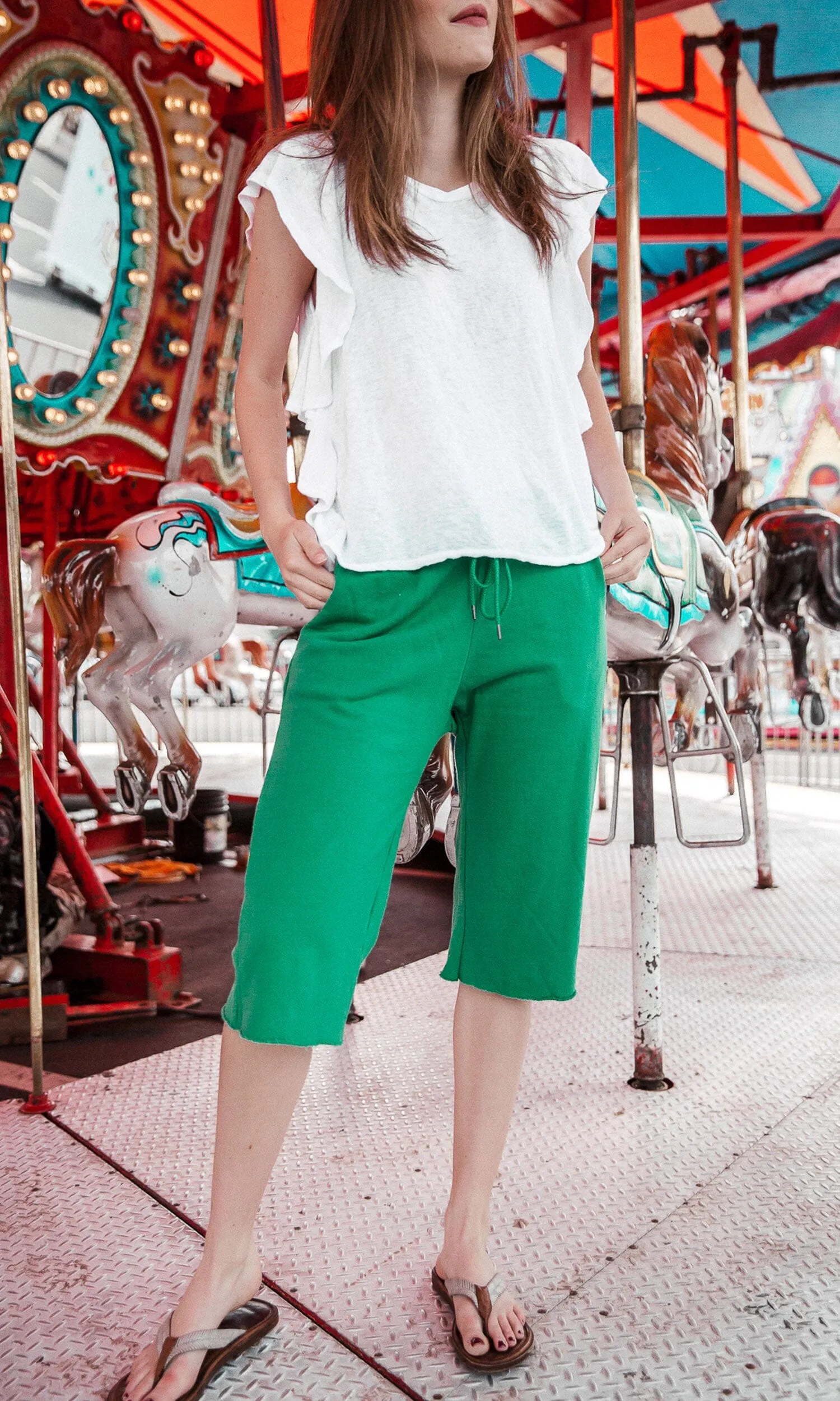 Velvet by Graham & Spencer Natalie French Terry Long Shorts