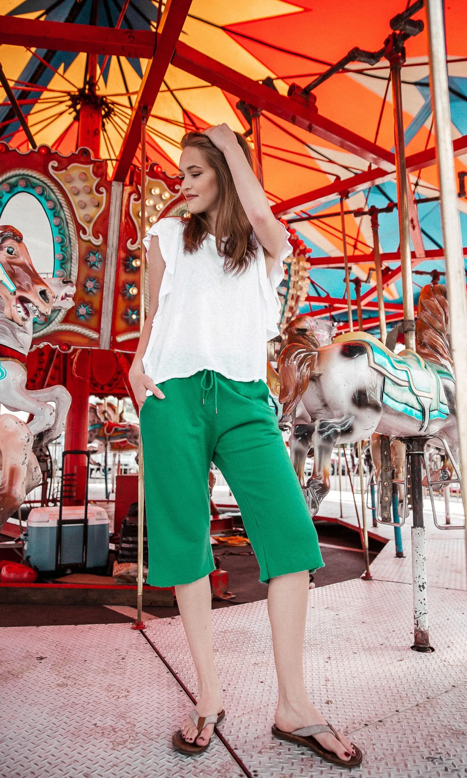 Velvet by Graham & Spencer Natalie French Terry Long Shorts