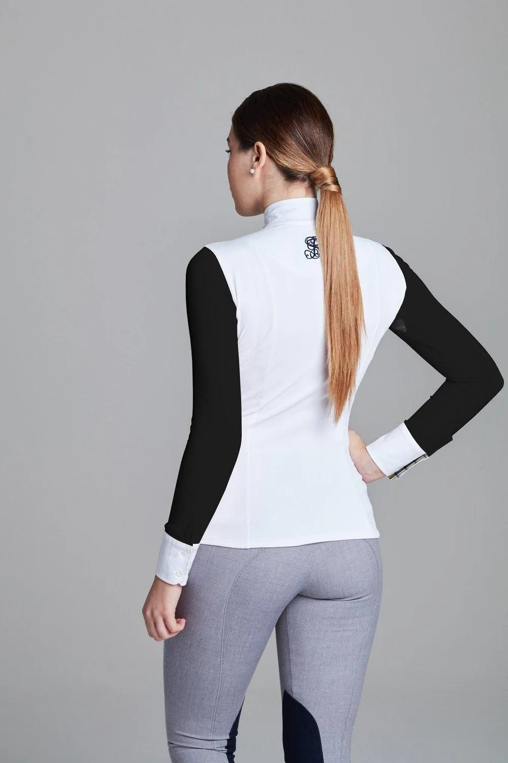 White with Black / Black Floral Paulo Alto Long Sleeve - FINAL SALE