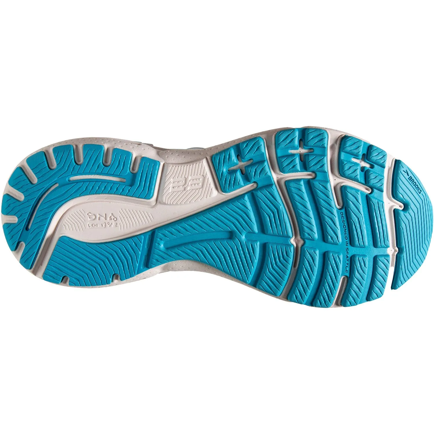 Women's Brooks Adrenaline GTS 23 Coconut/Papaya/Blue Mesh