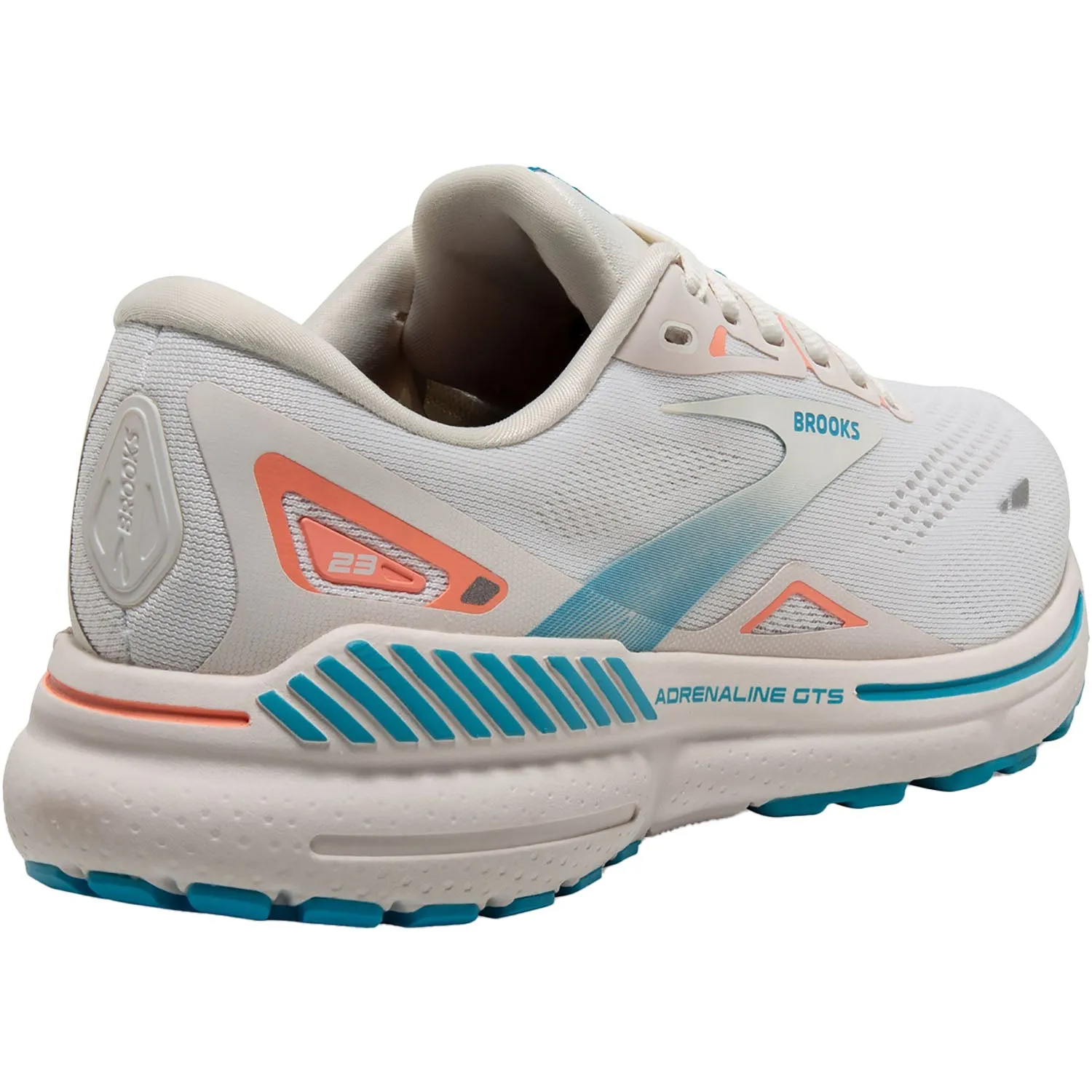 Women's Brooks Adrenaline GTS 23 Coconut/Papaya/Blue Mesh